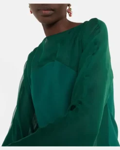 Kaftan mit Seide GrüN