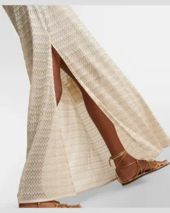 Kaftan Nina aus Häkelstrick Gold