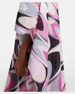 Kaftan Onde aus Baumwollmusselin Schwarz
