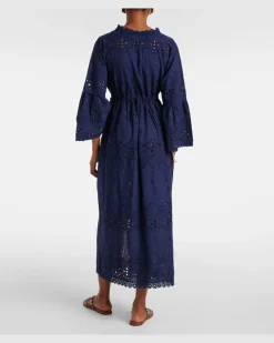 Kaftan Tallulah aus Baumwolle Blau