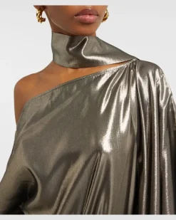 Kaftan Taylor Seventies aus Lamé Gold