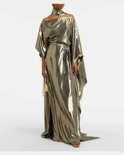 Kaftan Taylor Seventies aus Lamé Gold
