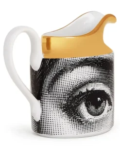 Kanne mit Print - Grau
