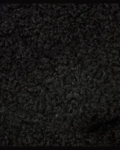 Kapuze aus Faux Shearling Schwarz