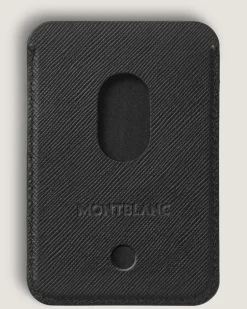 Kartenetui 2 cc für iPhone mit MagSafe aus hochwertigem Leder - Schwarz - MB130325 - Brieftaschen