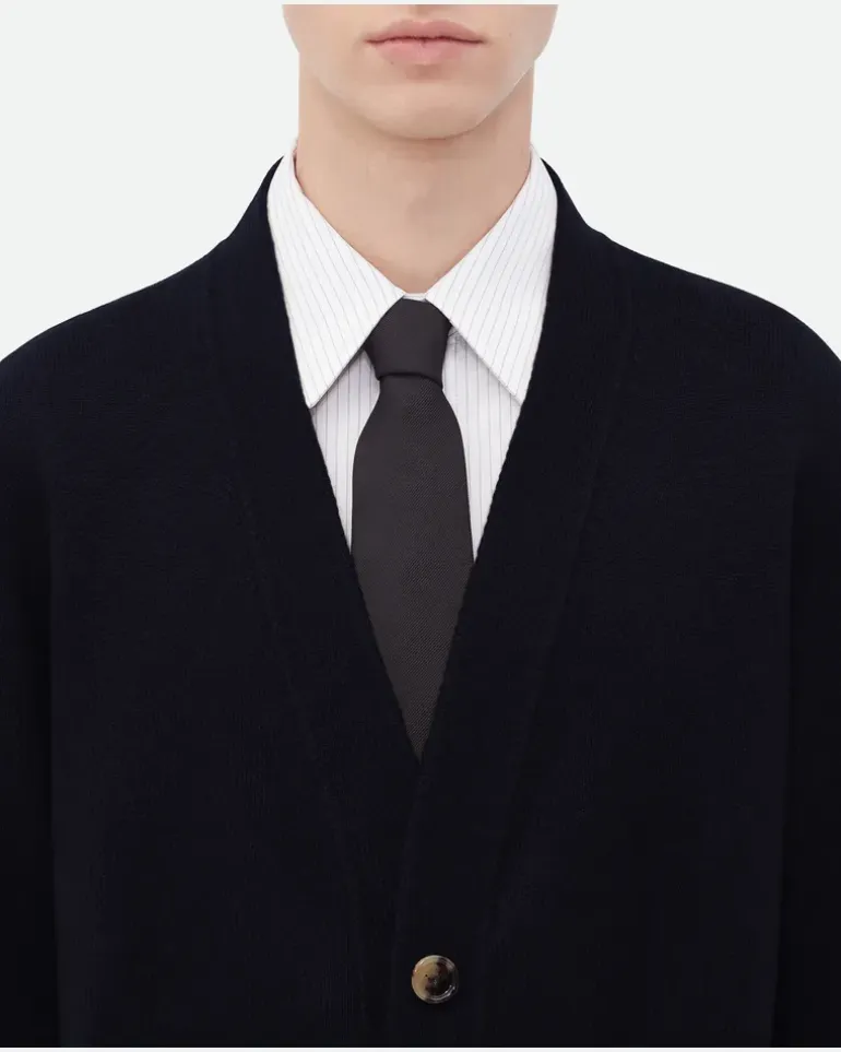 Kaschmir-Cardigan-Braun - Herren