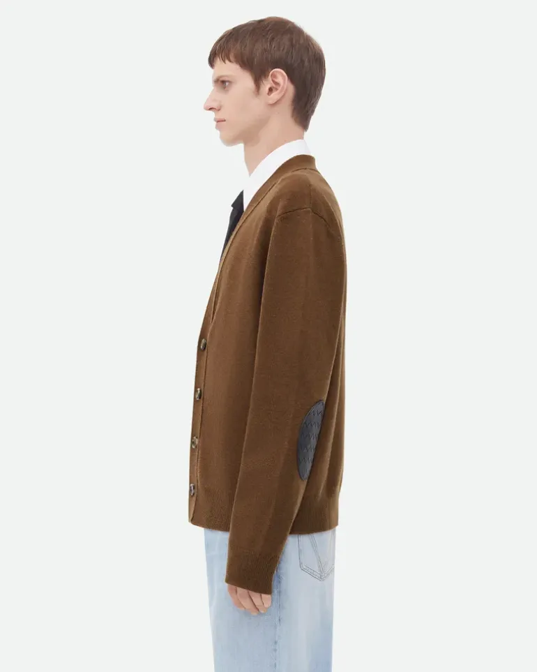 Kaschmir-Cardigan-Braun - Herren