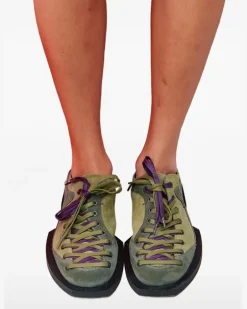 Kelly Schnürschuhe aus Wildleder - Grün