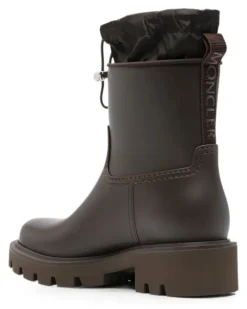 Kickstream Regenstiefel mit Logo-Patch - Braun