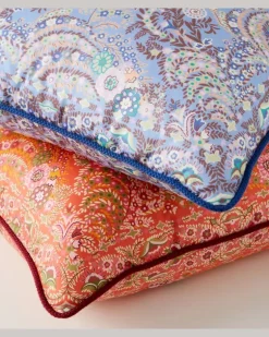 Kissen aus Baumwoll-Jacquard Orange
