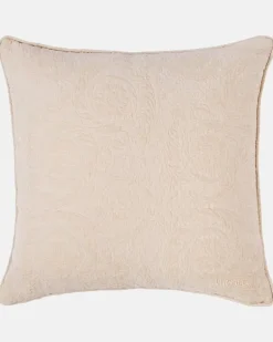 Kissen Barocco aus einem Baumwollgemisch Beige