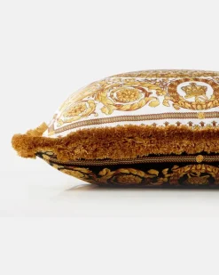 Kissen Barocco aus Seide Weiß