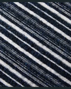 Kissen Cornelius aus Wolle und Baumwolle Blau