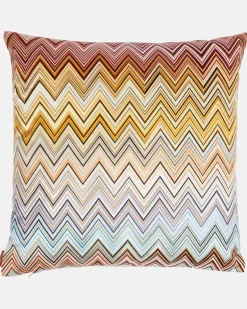 Kissen Jarris Zigzag aus Baumwolle Multicolor