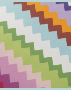 Kissen Riverbero Zigzag aus Baumwolle Multicolor