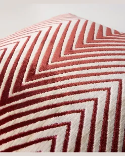Kissen Ziggy aus Samt Rot