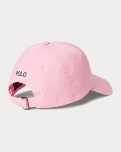 Klassische Baumwollchino-Baseballkappe Pink