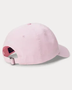 Klassische Baumwollchino-Baseballkappe Pink