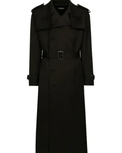 Klassischer Trenchcoat - Schwarz