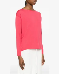 Klassisches Langarmshirt - Rosa