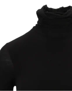Klassisches Langarmshirt - Schwarz
