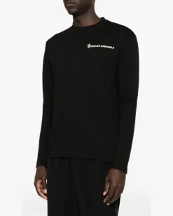 Klassisches Langarmshirt - Schwarz