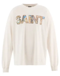 Klassisches Langarmshirt - Weiß