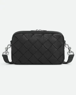 Kleine Intrecciato Camera Bag-Schwarz - Herren