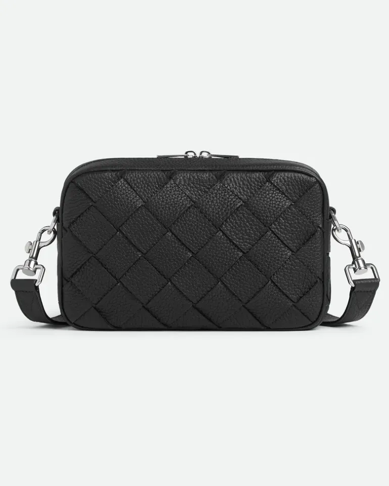 Kleine Intrecciato Camera Bag-Schwarz - Herren