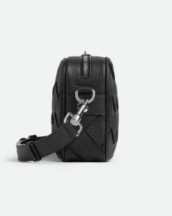 Kleine Intrecciato Camera Bag-Schwarz - Herren