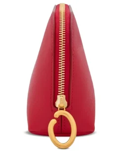 Kleine Kosmetiktasche mit Reißverschluss - Rot