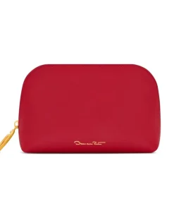 Kleine Kosmetiktasche mit Reißverschluss - Rot