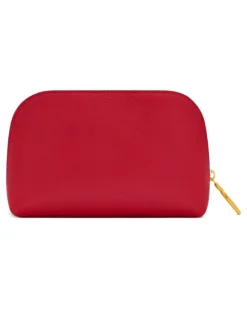 Kleine Kosmetiktasche mit Reißverschluss - Rot