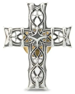 Kleine Notre-Dame Kreuzbrosche - Silber