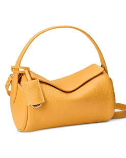 Kleine Polo Play Reisetasche aus strukturiertem Leder - Gelb