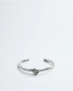 Kleiner Knot Armreif-Silber - Damen