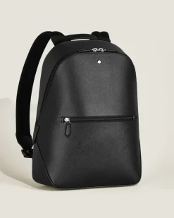 Kleiner Rucksack aus Sartorial Leder - Schwarz - Leder - MB130277 - Rucksäcke