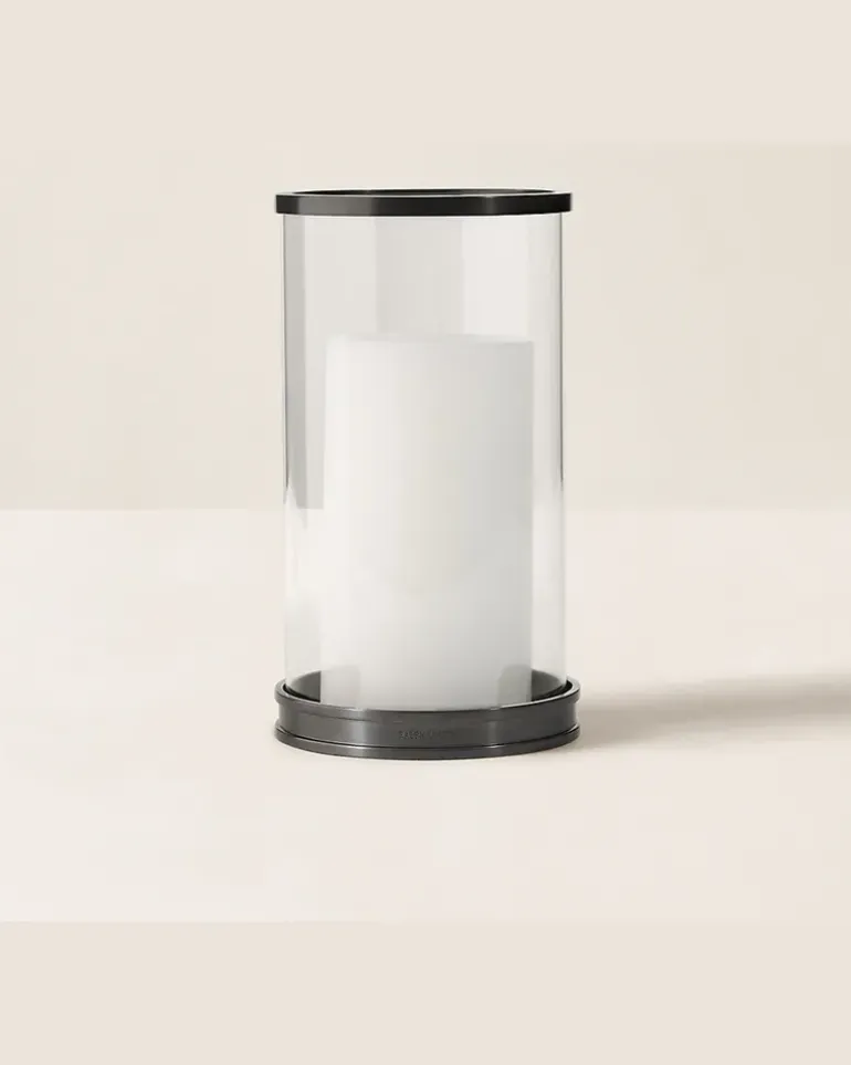 Kleines modernes Windlicht Black