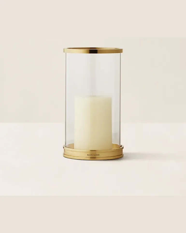 Kleines modernes Windlicht Brown