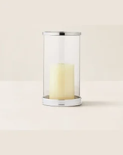 Kleines modernes Windlicht Silver