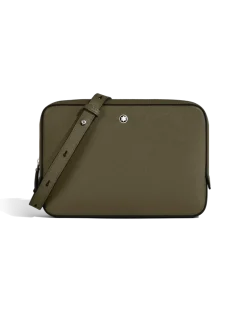 Kleine Umhängetasche aus Sartorial Leder - Khaki - Leder - MB221574 - Messenger Bags