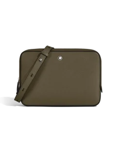 Kleine Umhängetasche aus Sartorial Leder - Khaki - Leder - MB221574 - Messenger Bags