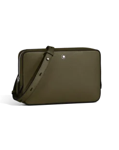 Kleine Umhängetasche aus Sartorial Leder - Khaki - Leder - MB221574 - Messenger Bags