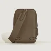 Kleine Umhängetasche Montblanc Companion - Haselnussbraun - Leder - MB220206 - Sling Bags