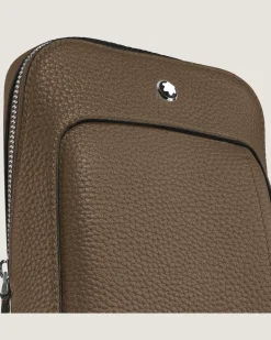 Kleine Umhängetasche Montblanc Companion - Haselnussbraun - Leder - MB220206 - Sling Bags