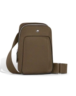 Kleine Umhängetasche Montblanc Companion - Haselnussbraun - Leder - MB220206 - Sling Bags
