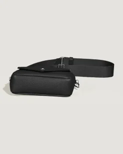 Kleine Umhängetasche Montblanc Companion - Schwarz - Leder - MB222879 - Messenger Bags