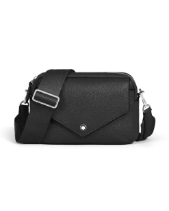 Kleine Umhängetasche Montblanc Companion - Schwarz - Leder - MB222879 - Messenger Bags