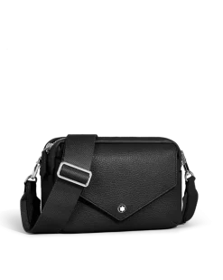 Kleine Umhängetasche Montblanc Companion - Schwarz - Leder - MB222879 - Messenger Bags