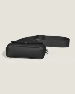 Kleine Umhängetasche Montblanc Companion - Schwarz - Leder - MB222879 - Messenger Bags